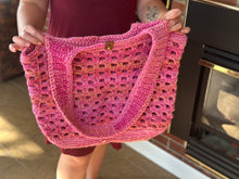 Load image into Gallery viewer, Flower Power Crochet Bag