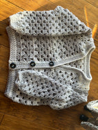 Sweater - Hexagon style Grey Sparkle