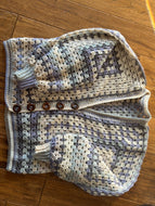 Sweater - Hexagon Style Blue/Beige