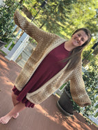 Hexagon Cardigan - Neutral