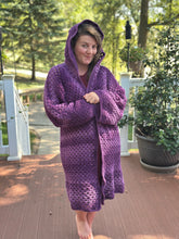 Load image into Gallery viewer, Hexagon Cardigan - Purple
