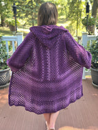 Hexagon Cardigan - Purple