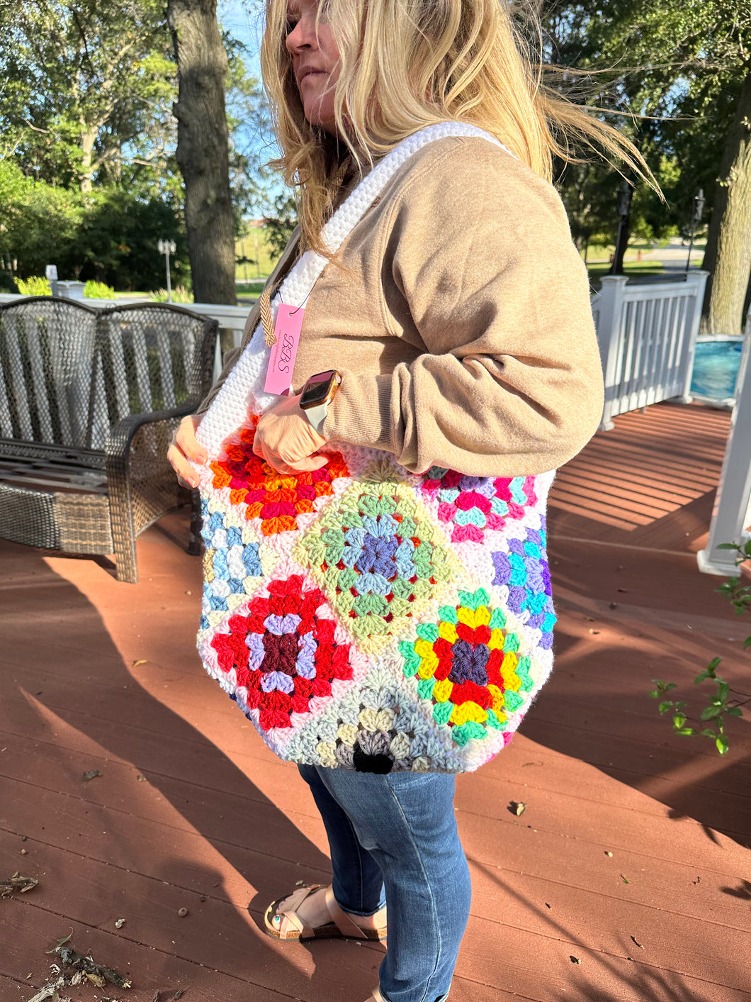 Granny Square Tote Bags